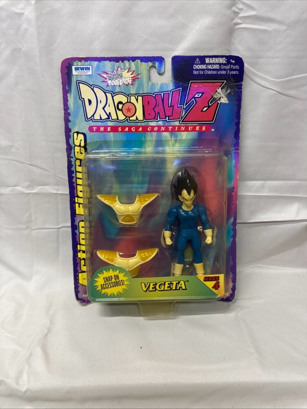 Dragon Ball Z Vegeta Action Figure - Blue & Gold